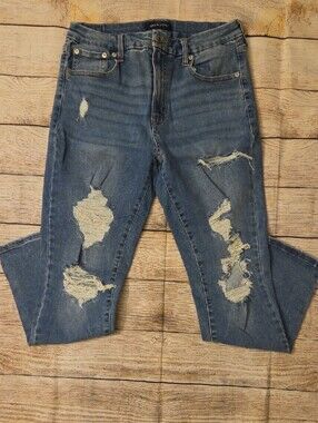 Aeropostale High Rise Distressed Jegging Size 14